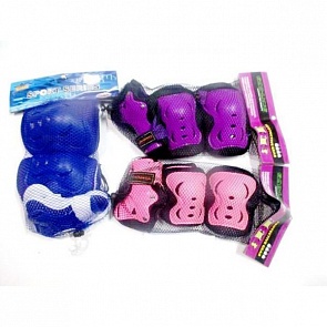 Комплект защиты для колен, локтей и запястий из серии Моя маленькая пони, размер S, в сетчатой сумке (Shantou, PRSET-MLP-Ssim)